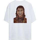 Game Of Thrones Özel Seri Tasarım Baskılı Premium Pamuklu Unisex Tişört - Beyaz - XL