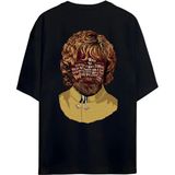 Game Of Thrones Özel Seri Tasarım Baskılı Premium Pamuklu Unisex Tişört - Siyah