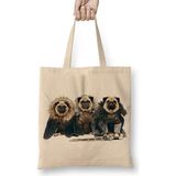 Game Of Thrones Pug Of Thrones Köpek Bez Çanta Uzun Saplı - Açık Bej - 40 X 40