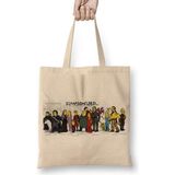 Game Of Thrones Simpsonized Bez Çanta Uzun Saplı - Açık Bej - 40 X 40