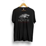 Game Of Thrones The North Remembers Baskılı Tişört - Siyah