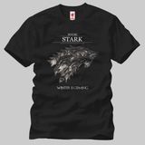 Game Of Thrones: Winter Is Coming Glass Erkek Tişört - XS - Siyah