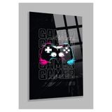 Game Ower Joystick V Cam Tablo | Şık Duvar Tablosu | Parlak ve Net Görüntü | Yatak Odası ve Antre | Ev Hediyesi | Dayanıklı Cam Yapı | Ev ve İş Yeri