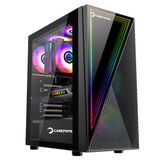 Game Power Ravadin ATX 3* ARGB Infinity Fan Temperli Cam 500W 80+ Bronze Dahili PSU Cam Gaming Siyah Kasa