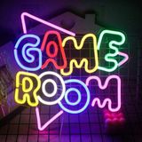 Game Room Neon Işıklı Duvar Tabelası, Renkli LED Dekor | Oyun Odası Dekoru, Çok Renkli Neon, Duvar Asma, LED Aydınlatma, Gece Lambası
