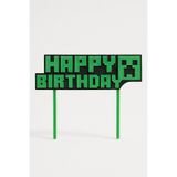 GAME SHOT Minecraft Happy Birthday Creeper Pasta Figürü 3D Baskı