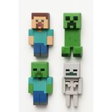 GAME SHOT Minecraft Piksel Karakter Mıknatıs Seti Buzdolabı 3D Baskı