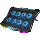 Gameagle 8 Fanlı RGB Gaming Notebook Soğutucu, Sessiz Fan, 7 Kademeli Yükseklik Ayarı, 9-17.3" Uyumlu Laptop Standı