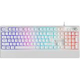 Gameagle Kablolu Rgb Membran Gaming Klavye, Anti-Ghosting, Bilek Destekli Oyuncu Klavyesi, Örgü Kablo, Beyaz Membran Oyuncu Klavyesi