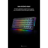 gameagle Poseidon Mini RGB Aydınlatmalı Puding Tuşlu Mekanik Oyuncu Klavyesi Gaming Klavye Red Switch Double Shot Full Anti-Ghosting Klavye