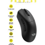Gameagle Prox-63 Kablosuz + Bluetooth + 2.4g + Kablolu Ultra Hafif 63GR 12800DPI Oyuncu Mouse - Siyah