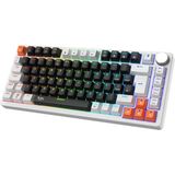 Gameagle Strike Compact V2 Rainbow Kablolu Tr Layout Mekanik Oyuncu Klavyesi - Red Switch - Siyah