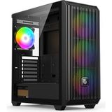GameBooster E8501B 850w 80+ Bronze 4*12cm Auto-RGB Fan Mesh Mid-T E-ATX Gaming Siyah Kasa (JBST-GBE8501B)