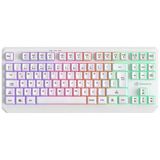 Gamebooster G75 Elya Raınbow Aydınlatmalı Beyaz Tkl Membrane Beyaz Kablolu Oyuncu Klavyesi