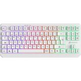 Gamebooster G75 Elya Rainbow Aydınlatmalı Beyaz Tkl Membrane Oyun Klavyesi
