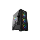 Gamebooster Gb-Pe05B 600W 80+ Usb3.0 Full Siyah Tempered Glass Rgb Fanlı Kasa Boş Bilgisayar Kasası