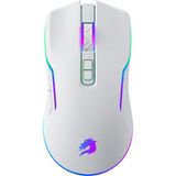 GameBooster M18 Inferno 2.4ghz Kablosuz Rgb Aydınlatmalı Beyaz Profesyonel Gaming Mouse - Desenli/Beyaz