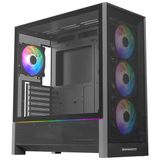 Gamebooster Mystral 750W 80+ Bronze Atx3.1 Gen5.1 Mesh Argb E-Atx Mid Tower Siyah Kasa