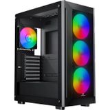GameBooster Raider GB-E651B RGB Fanlı 650 W E-ATX Gaming Bilgisayar Kasası
