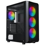 Gamebooster Round A650b 600W Apfc Usb 3.0 Mesh 4*Rainbow Fanlı Mid-T Atx Gaming Siyah Kasa