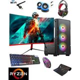 GameBooster X1 Ryzen 5 3600 32GB RAM 512GB SSD RX580 8gb 23.6'' 75HZ Curved Oyuncu Masaüstü Bilgisayar - 24 inç