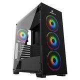 GAMEBOOSTERGB-PE05B 600W 80+ Usb3.0 Full Siyah Tempered Glass Rgb Fanlı Kasa