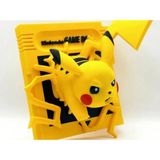 Gameboy Kartuşundan Fırlayan Pikachu Üç Boyutlu Özel Tasarım Koleksiyon