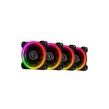 GAMEFORCE 4x120mm Rgb Kasa Fanı - 120x120x25mm, 12V DC, 1200 RPM, 55 CFM, 20 dBA, Siyah, RGB LED, 4 Pin, 57cm Kablo, 24 Ay Garanti, Bilgisayar Soğutma Fanı, Masaüstü ve Dizüstü Bilgisayarlar İçin