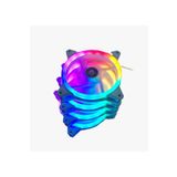 GAMEFORCE Beyaz 7R Pro Seri 4’Lüset Rainbow Işıklı Sessiz 120mm Kasa Fanı