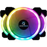 Gameforce Dualrıng 3X120MM A-Rgb Kasa Fanı - Gökkuşağı