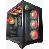 Gameforce Liquid 7×120 mm Fanlı Rgb Kumandalı Kontrolcülü Atx Oyuncu Bilgisayar Kasası - 130 W
