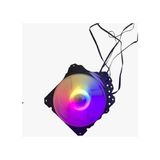 Gameforce Middle 4X120MM Kumandasız Rgb Işıklı Sessiz Kasa Fanı - Siyah