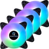 GAMEFORCE MIDLIGHT 4x120mm RGB Kasa Fanı