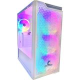 Gameforce Rainy Beyaz 4X120MM Rainbow Fan E-Atx Oyuncu Bilgisayar Kasası
