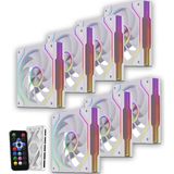 GAMELİNE FRESH x1 7'li SET KUMANDALI ARGB 120mm Kasa Fanı 6 PİN Beyaz