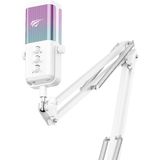 Gamenote GK65 Pro Rgb Oyuncu ve Yayıncı Mikrofonu - 192KHZ/24BIT Ses Kartlı & Akrobat Kollu Set ( - Genel - Renkli