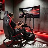 Gameon GOMPRX-6013 Master Pro x Yarış Oyun Simülatörü Kokpiti - Kırmızı/siyah - Siyah - Kırmızı