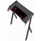 Gameon Hawksbill Serisi Rgb Akıcı Işıklı Oyun Masası (Boyut: 120-60-72 Cm), (800×300×3 mm - Fare Altlığı), Kulaklık Askısı ve Bardak Tutacağı Dahil - Siyah