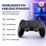 Gamepad Doubleshock Ps4 Kablosuz Oyun Kolu, Yüksek Hassasiyetli Çift Titreşimli Bluetooth,