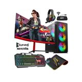 Gamepage Magic X90 Ryzen 5 3600 16gb 256gb 1tb Gtx1050ti 23.8" Curved Masaüstü Oyuncu Bilgisayarı