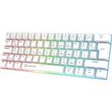 Gamepower Lyra 60M Rgb Tkl Red Switch Kablolu Klavye - Beyaz