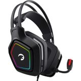 GAMEPOWER Mihawk USB Oyun Kulaklığı - 7.1 Sanal Surround Ses, 50MM Sürücülere Sahip Kablolu RGB Led Kulaklıklar, Konforlu Tasarım, 360 Mekansal Ses, Gürültü Önleyici Mikrofon, PC, Dizüstü Bilgisayar,