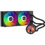 Gamepower Skadi LCD 240 Argb 240MM Sıvı Işlemci Soğutucu Am5 ve LGA1700 Uyumlu - Çok Renkli