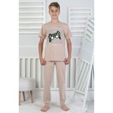Gamer Console Desenli Kısa Kollu Erkek Çocuk Pijama Takımı