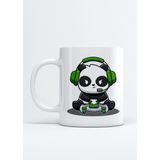 Gamer Panda Kupa Bardak - Beyaz - 300 cc