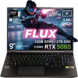 GameRaider FLUX GR16 AMD Ryzen 9-8940HX 32GB DDR5 2TB SSD RTX 5060 8GB 115W 16 inç 2.5K QHD+ 180Hz W11 Home Gaming Laptop - 32 GB - 2 TB