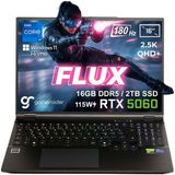 GameRaider FLUX GR16 Intel Core i7-14650HX 16GB DDR5 2TB SSD RTX 5060 8GB 115W 16 inç 2.5K QHD+ 180Hz W11 Home Gaming Laptop - 2 TB - 16 GB