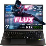 GameRaider FLUX GR16 Intel Core i7-14650HX 32GB DDR5 2TB SSD RTX 5060 8GB 115W 16 inç 2.5K QHD+ 180Hz W11 Home Gaming Laptop - 2 TB - 32 GB