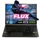 Gameraider Flux Gr16 Intel Core I7-14650hx 64gb Ddr5 2tb Ssd Rtx 5060 8gb 115w 16 Inç 2.5k Qhd+ 180hz Freedos Gaming Laptop Siyah
