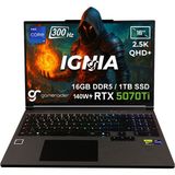 GameRaider IGNIA GR16 Intel Core i9-14900HX 16GB DDR5 1TB SSD RTX 5070Ti 12GB 140W 16 inç 2.5K QHD+ 300Hz FreeDos Gaming Laptop (H970T300S16B-TR001) - 1 TB - 16 GB